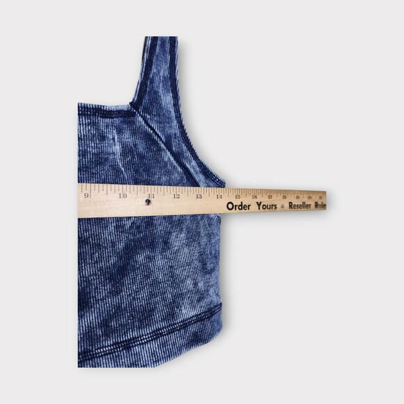 NEW Out From Under Drew Seamless Ribbed Bra Top Blue Women's Large - Picture 4 of 6